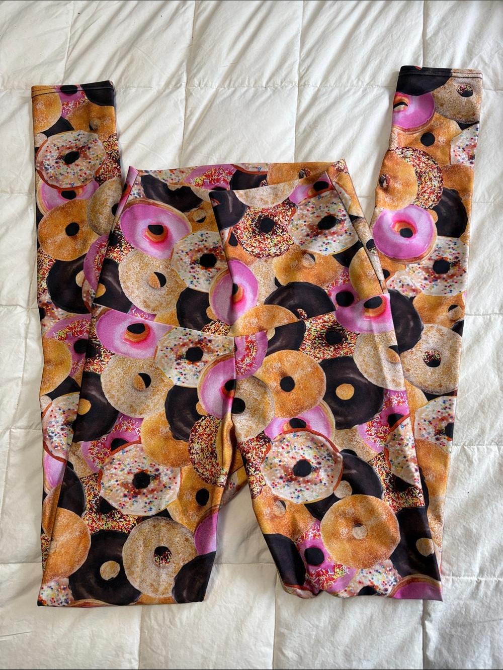 Emily Hsu designs high waisted leggings doughnut 🍩